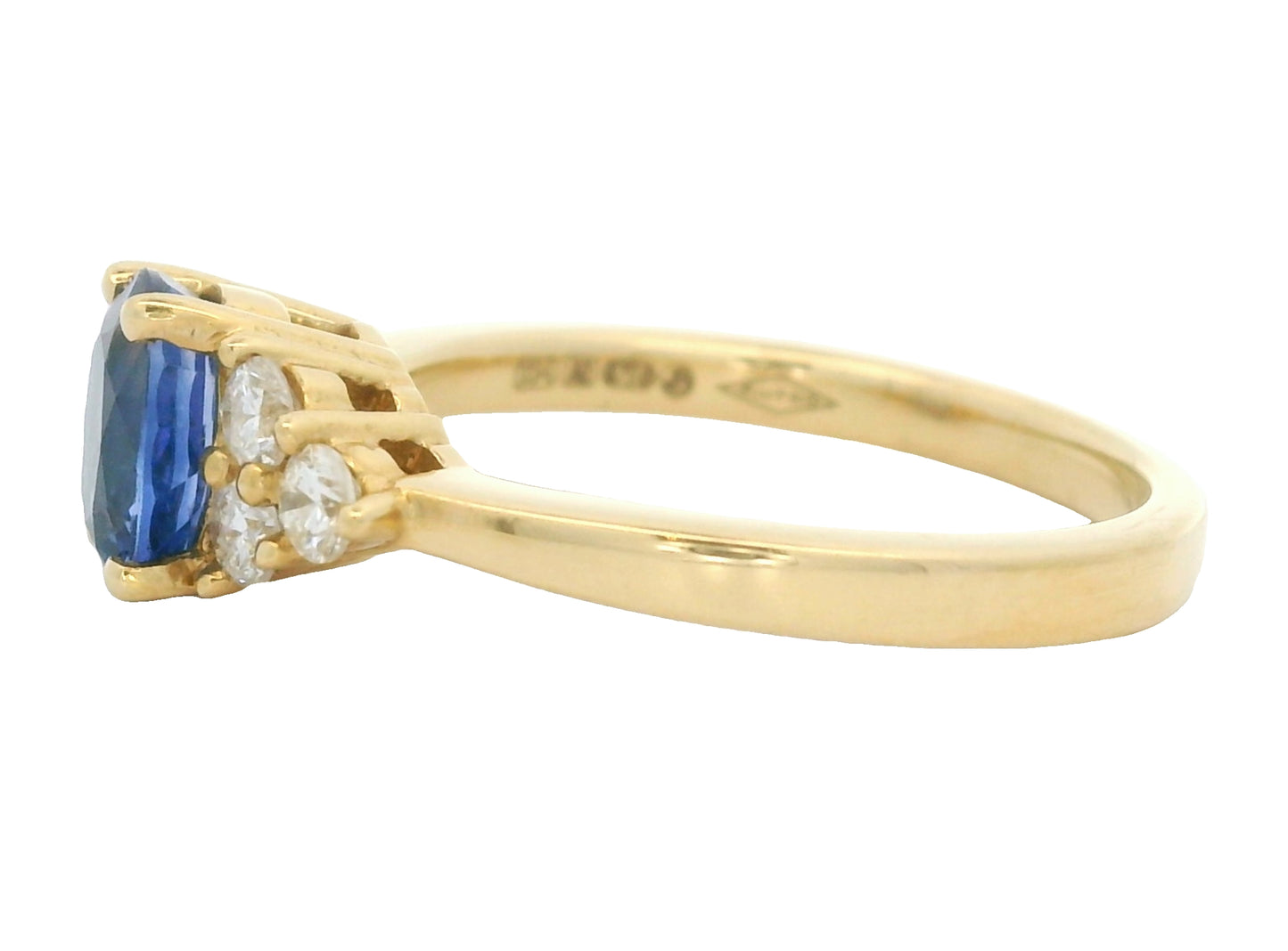 Weißgold Fantasie Trilogie Ring Baguette R 10085