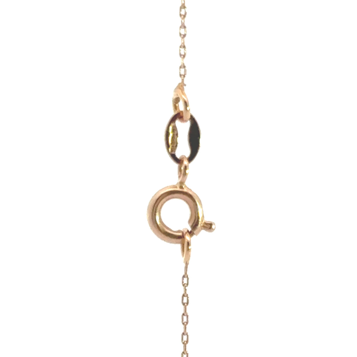 18 karaat rosé gouden anker schakelketting van 1.57 gram. Lengte 38 cm dikte 0.8mm Model: C 2400
