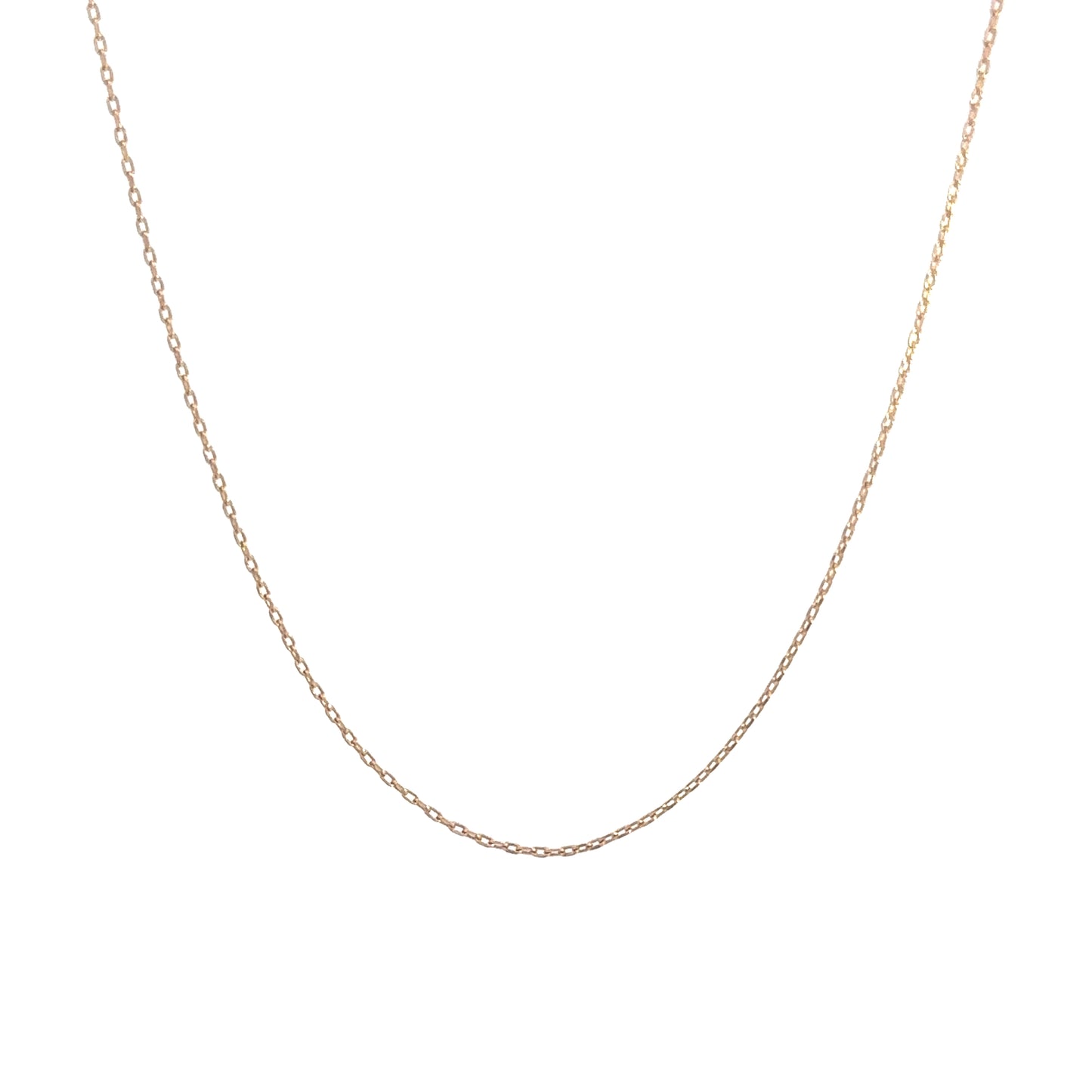 18 karaat rosé gouden anker schakelketting van 1.57 gram. Lengte 38 cm dikte 0.8mm Model: C 2400