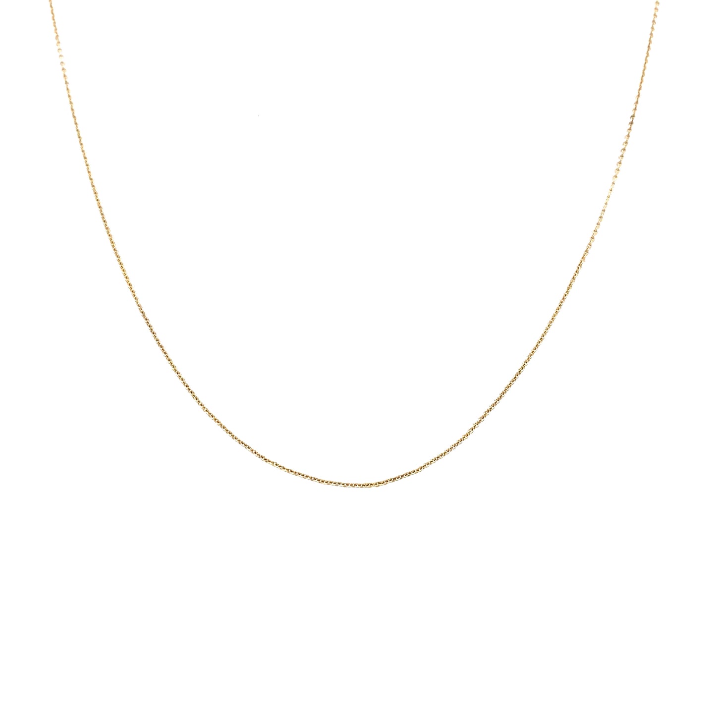 14 karaat geel gouden kettinkje van 1.1 gram en een dikte van 0.8 mm. Schakel: Anker Model: C 2078