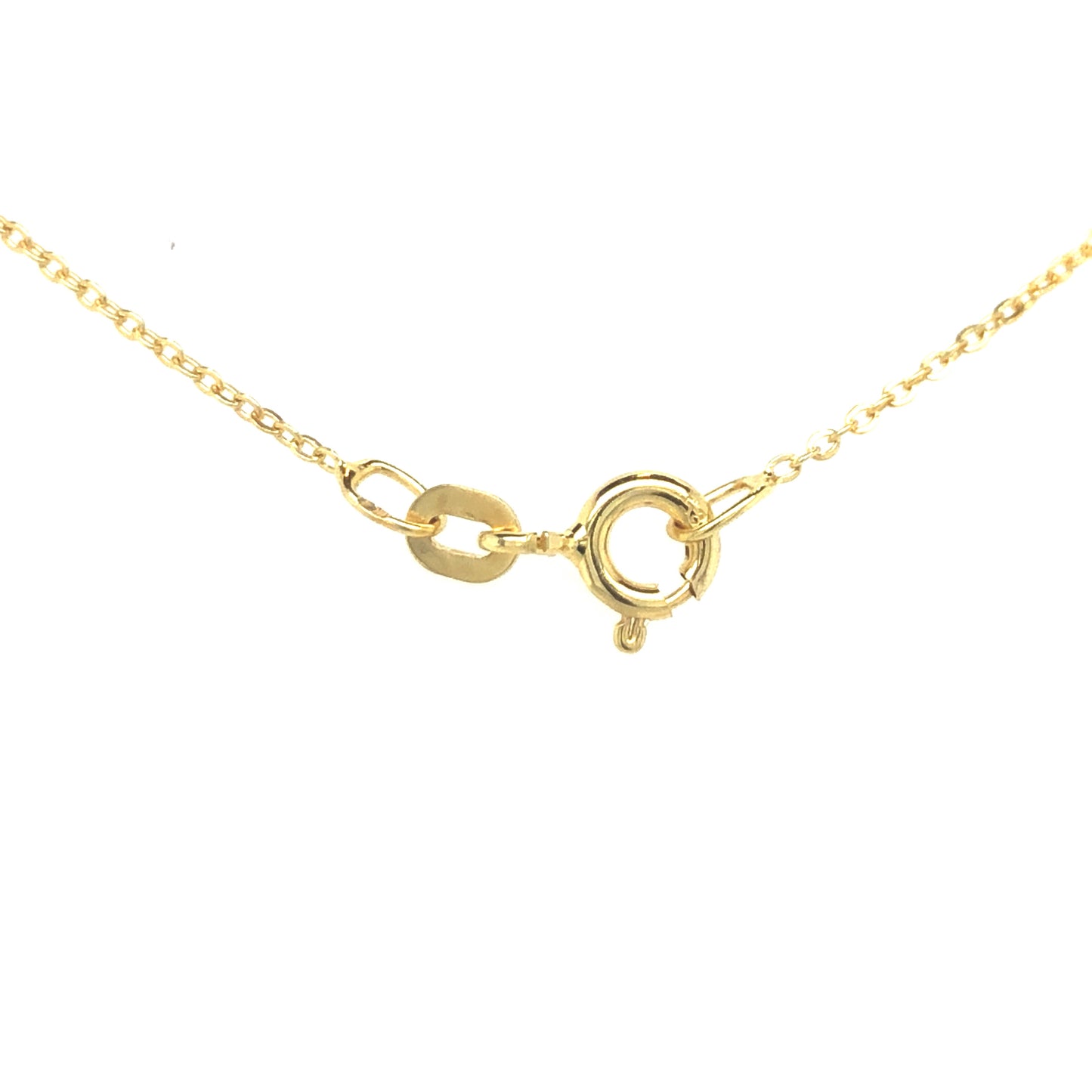 Geel gouden verstelbaar ketting collier 40-42-45 cm  / 1 mm Anker C 2316