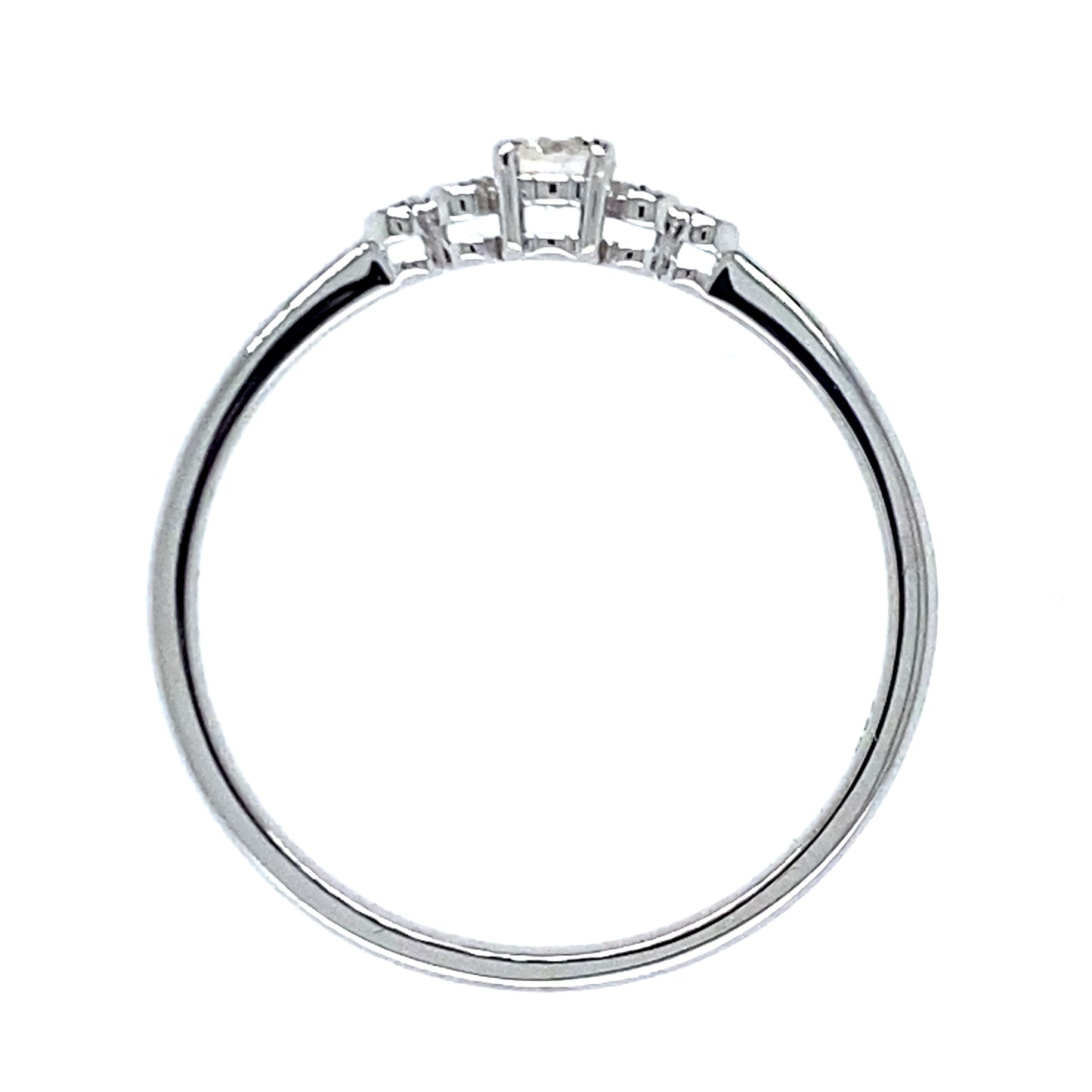 Wit gouden fantasie rij ring Precious R 9601