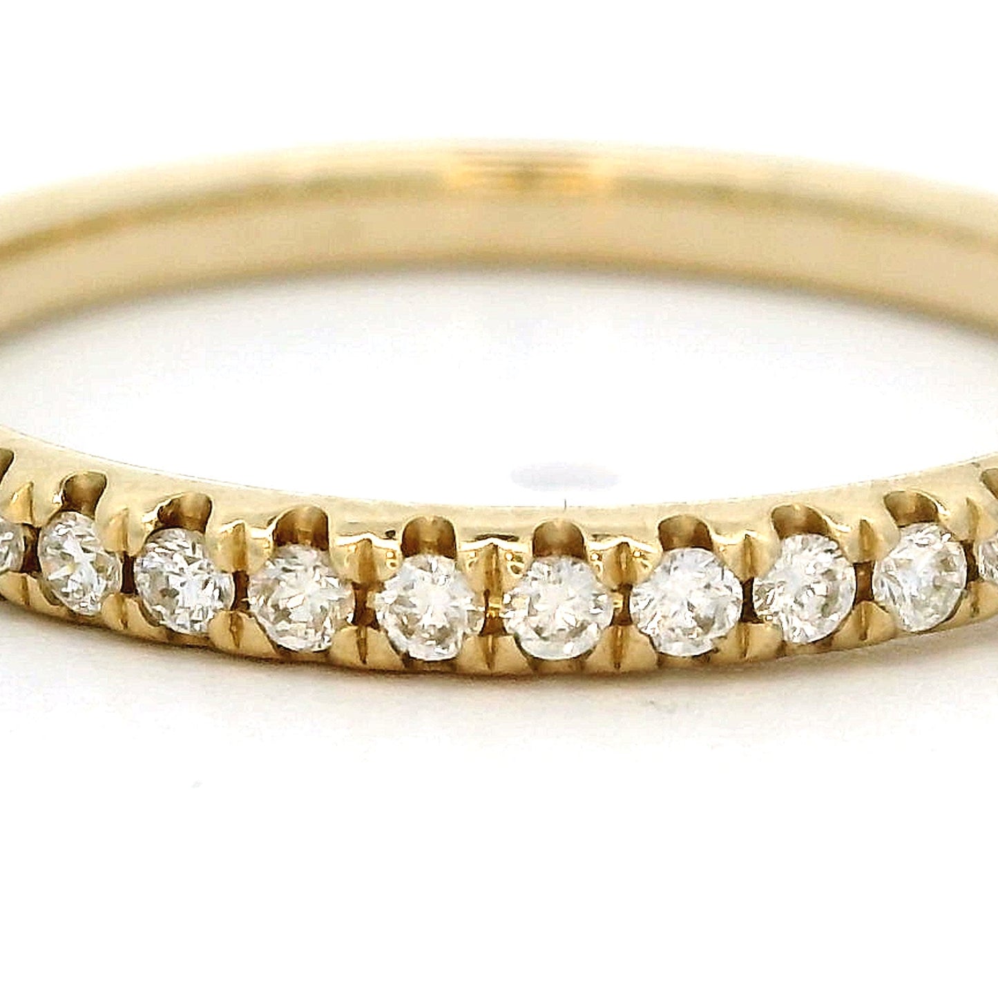 Geel gouden rij ring Soft Classic R 10589