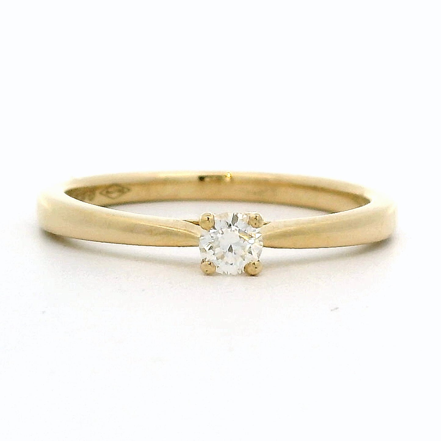 Geel gouden Solitair ring Noa R 10935