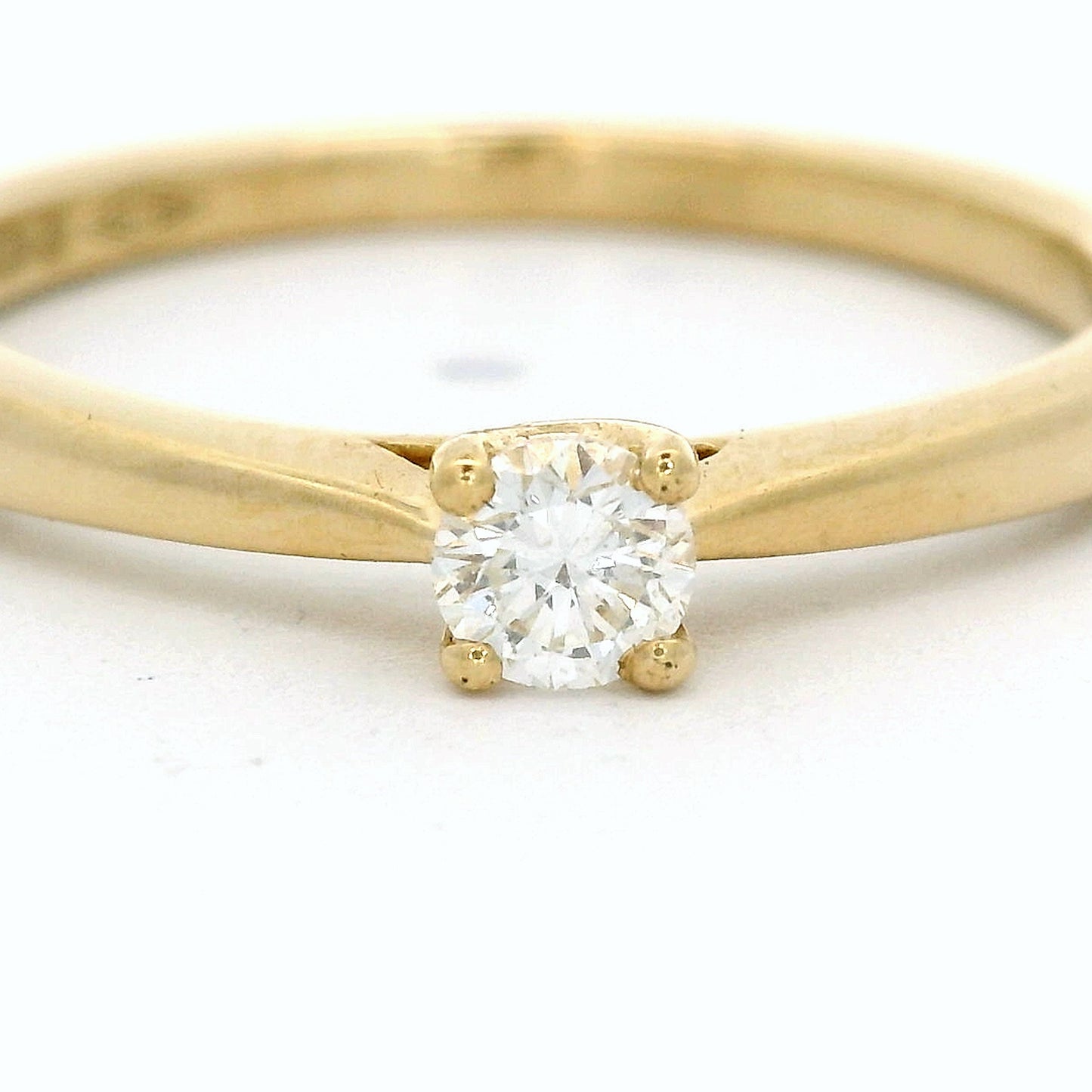 Geel gouden Solitair ring Noa R 10935