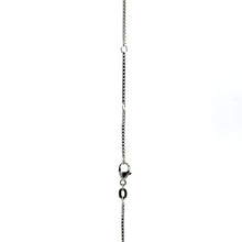 Load image into Gallery viewer, 14 karaat witgouden verstelbare ketting van 2.5 gram. Lengte: 41/43/45 cm Dikte: 0.8 mm 
