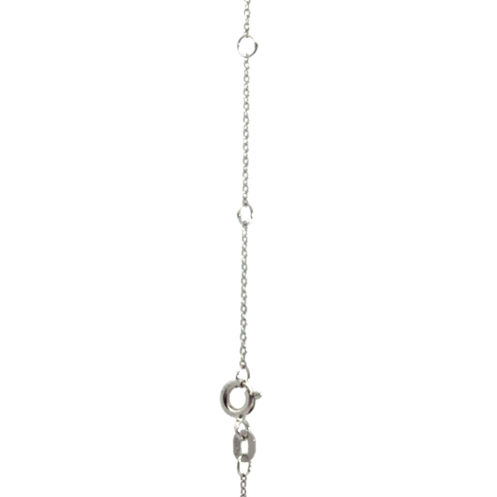 
                      
                        14 karaat witgouden verstelbare ketting met platte anker schakels. Lengte: 41/43/45 cm Dikte: 1 mm
                      
                    