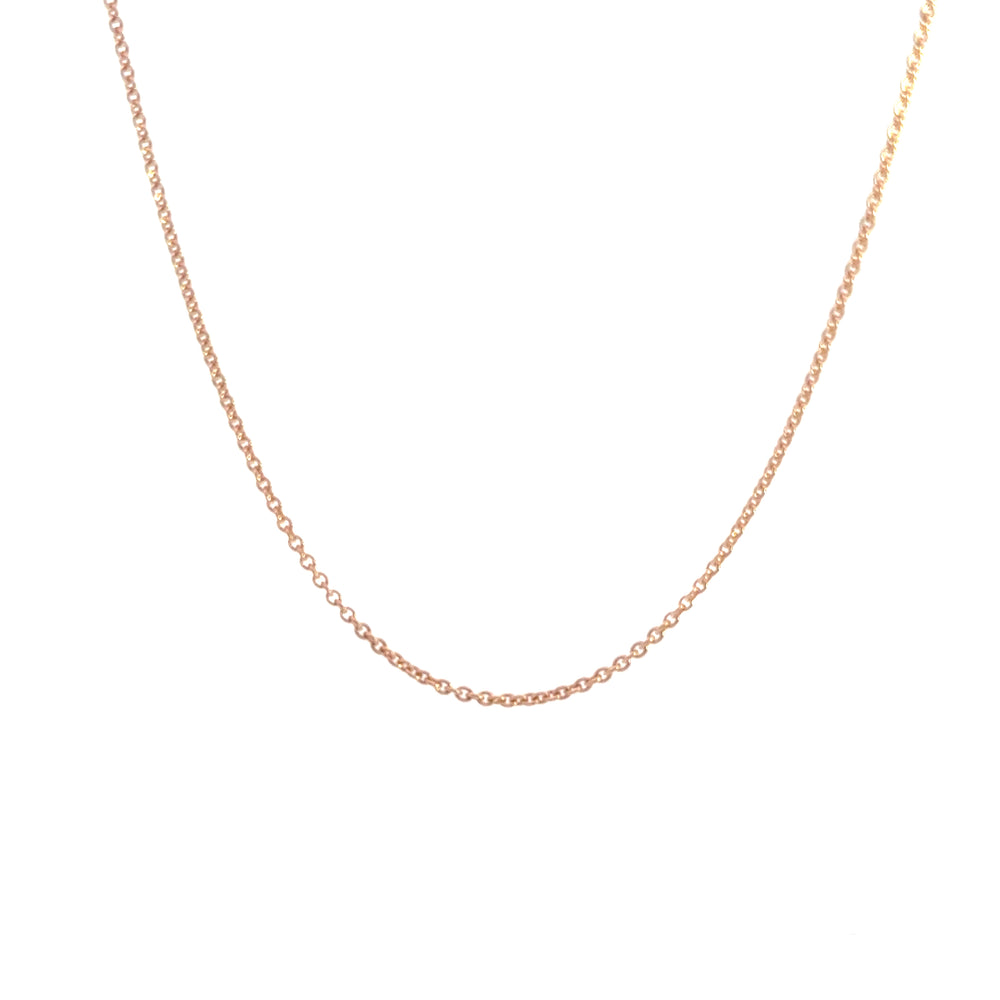 
                      
                        14 karaat rosé gouden schakelketting van 2.1 gram, 45 cm lang en 1.2 mm dik Schakel: Anker rond Model: C2371
                      
                    