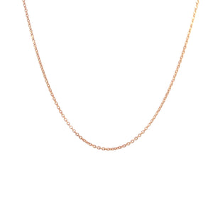 14 karaat rosé gouden schakelketting van 2.1 gram, 45 cm lang en 1.2 mm dik Schakel: Anker rond Model: C2371