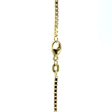 Cargar imagen en el visor de la galería, 14 karaat geel gouden ketting met vierkante venetiaanse schakel. Lengte: 50 cm Dikte: 1.3 mm
