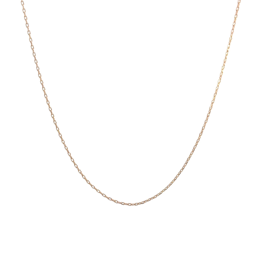 
                      
                        18 karaat rosé gouden anker schakelketting van 1.57 gram. Lengte 38 cm dikte 0.8mm Model: C 2400
                      
                    