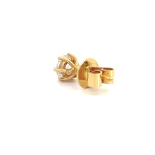 Load image into Gallery viewer, Yellow gold single solitaire earring Men Nina O 4060-1
