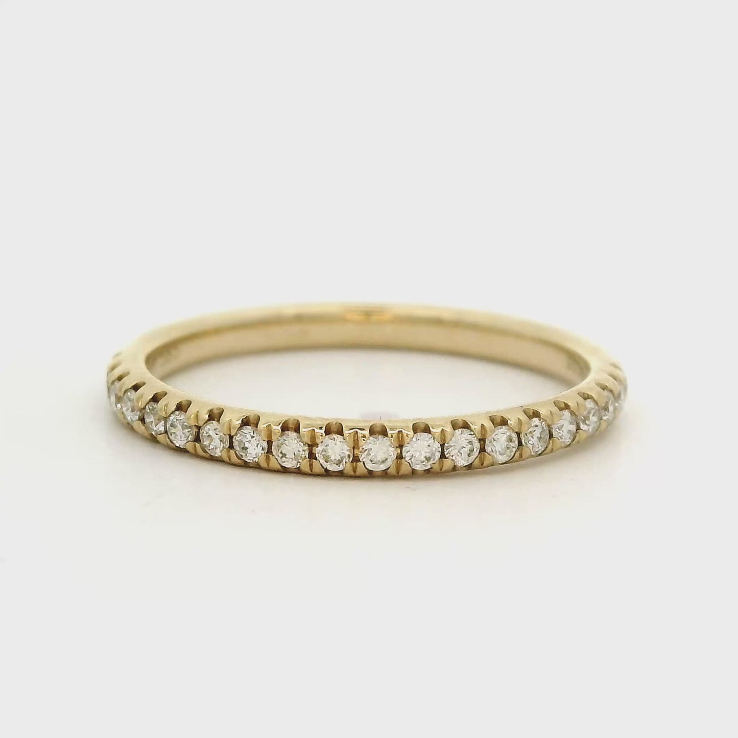 Geel gouden rij ring Soft Classic R 10589