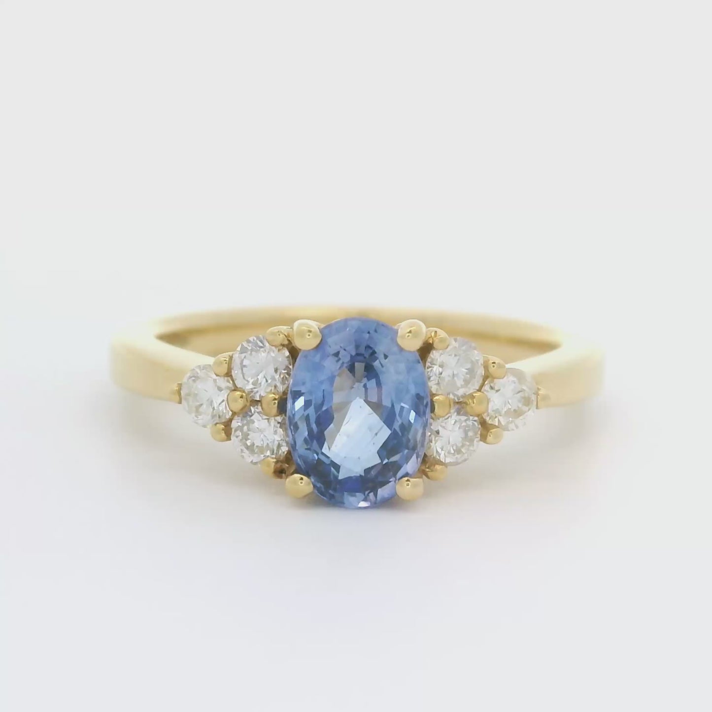 Geel gouden fantasie trilogie ring Blue Elegance R 10228