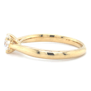Yellow gold Solitaire ring Noa R 8511