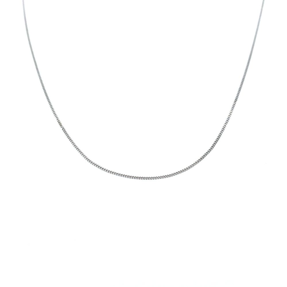 
                      
                        wit gouden gourmet schakel ketting van 1.2 gram met een lengte van 42 cm en een dikte van 0.8 mm Model C 2002
                      
                    
