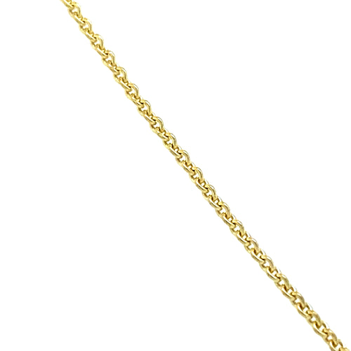 14 karaat geel gouden Anker ketting collier van 42 cm lang en een dikte van 1.2 mm Model C 2199