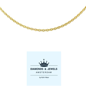 14 karaat geel gouden Anker ketting collier van 42 cm lang en een dikte van 1.2 mm Model C 2199