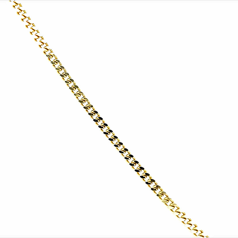 14 karaat geel gouden schakelketting van 4.2 gram en 1.6 mm dikte. Schakel: Gourmet geslepen Lengte: 50 cm Model: C 2273: