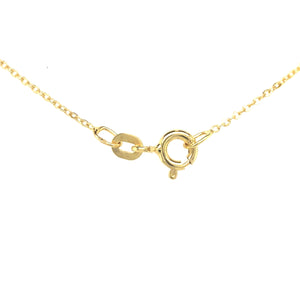 Yellow gold adjustable chain necklace 40-42-45 cm / 1 mm Anchor C 2316
