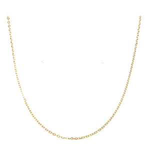 Geel gouden verstelbaar ketting collier 40-42-45 cm  / 1 mm Anker C 2316