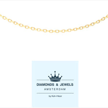 Load image into Gallery viewer, Yellow gold adjustable chain necklace 40-42-45 cm / 1 mm Anchor C 2316
