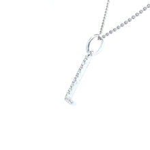 Load image into Gallery viewer, White gold letter L pendant H 2181
