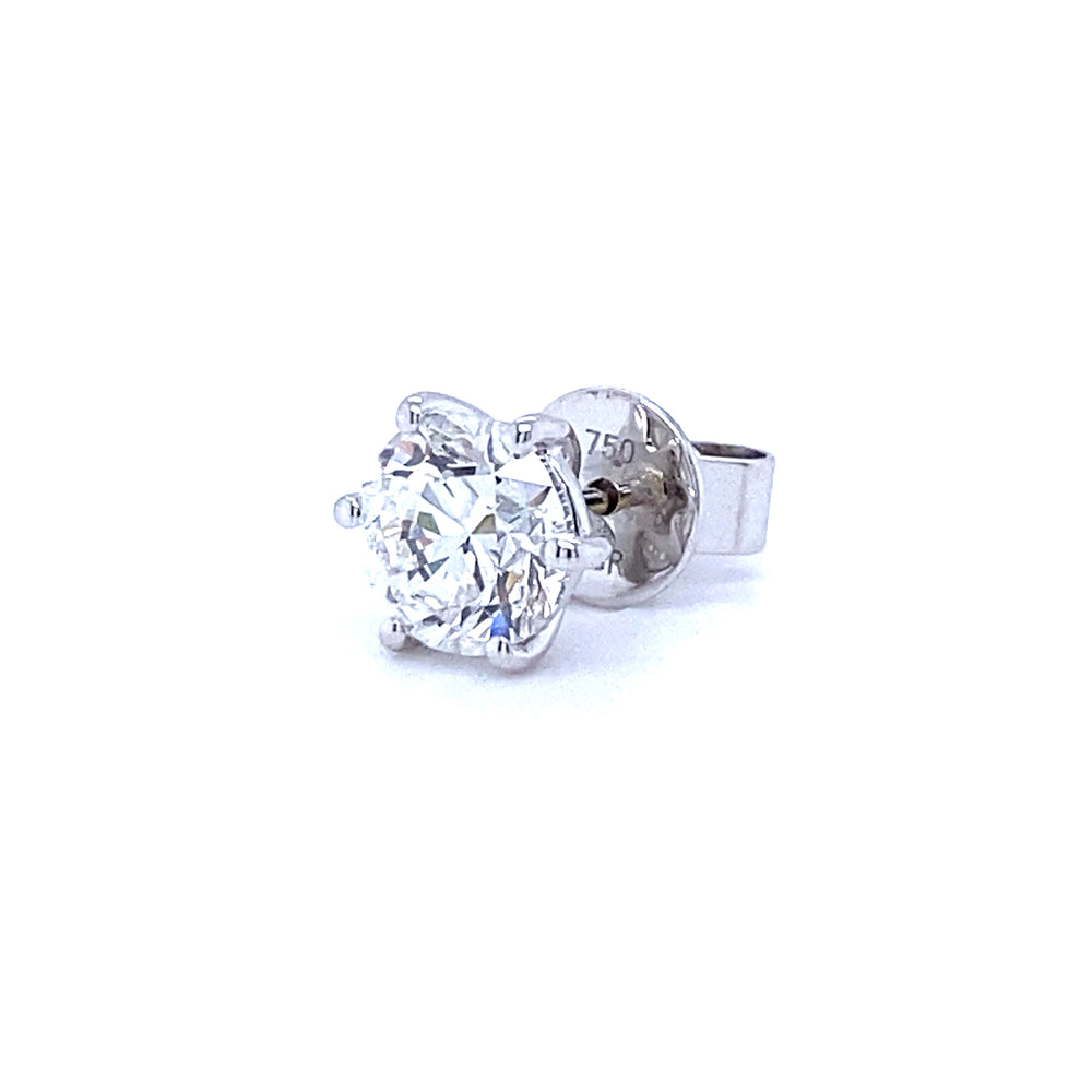 
                      
                        18 karaats wit gouden enkele mannen solitaire oorknop van 1.6 gram. Bezet met een GIA gecertificeerde briljant geslepen diamant van 1.00 crt Kleur: G Kwaliteit: SI1 Zetting: Ø: 8 mm Model: O 4073
                      
                    