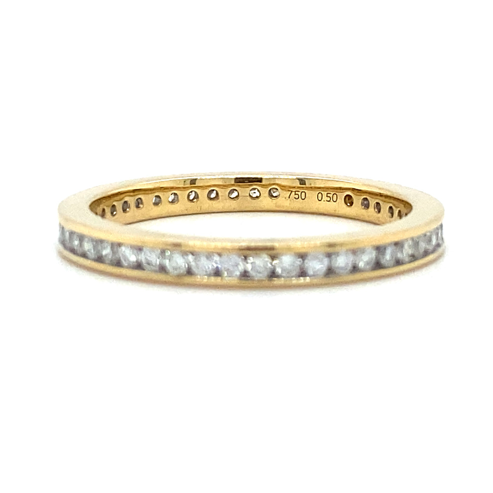 
                      
                        Geel gouden alliance rij ring Eternity Rail R 7237
                      
                    