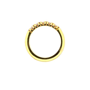 Geel gouden rij ring Classic R 7466