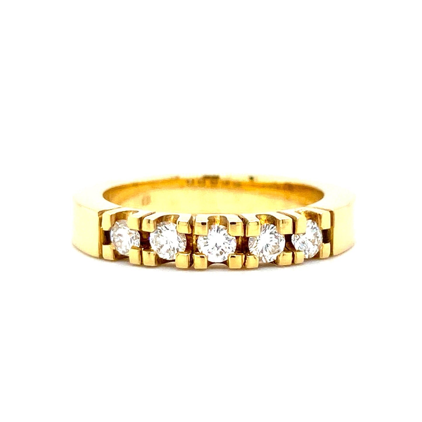 Yellow gold row ring Classic R 7466