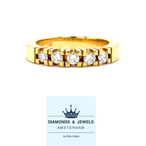 Yellow gold row ring Classic R 7466