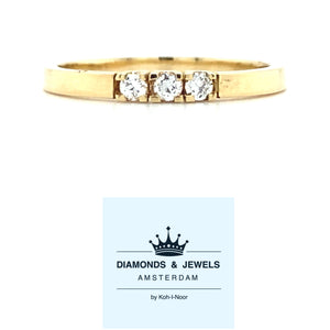 Yellow gold row ring Classic R 9342
