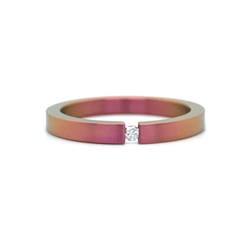 Roze Titanium spanning ring Tense 2mm R 9441
